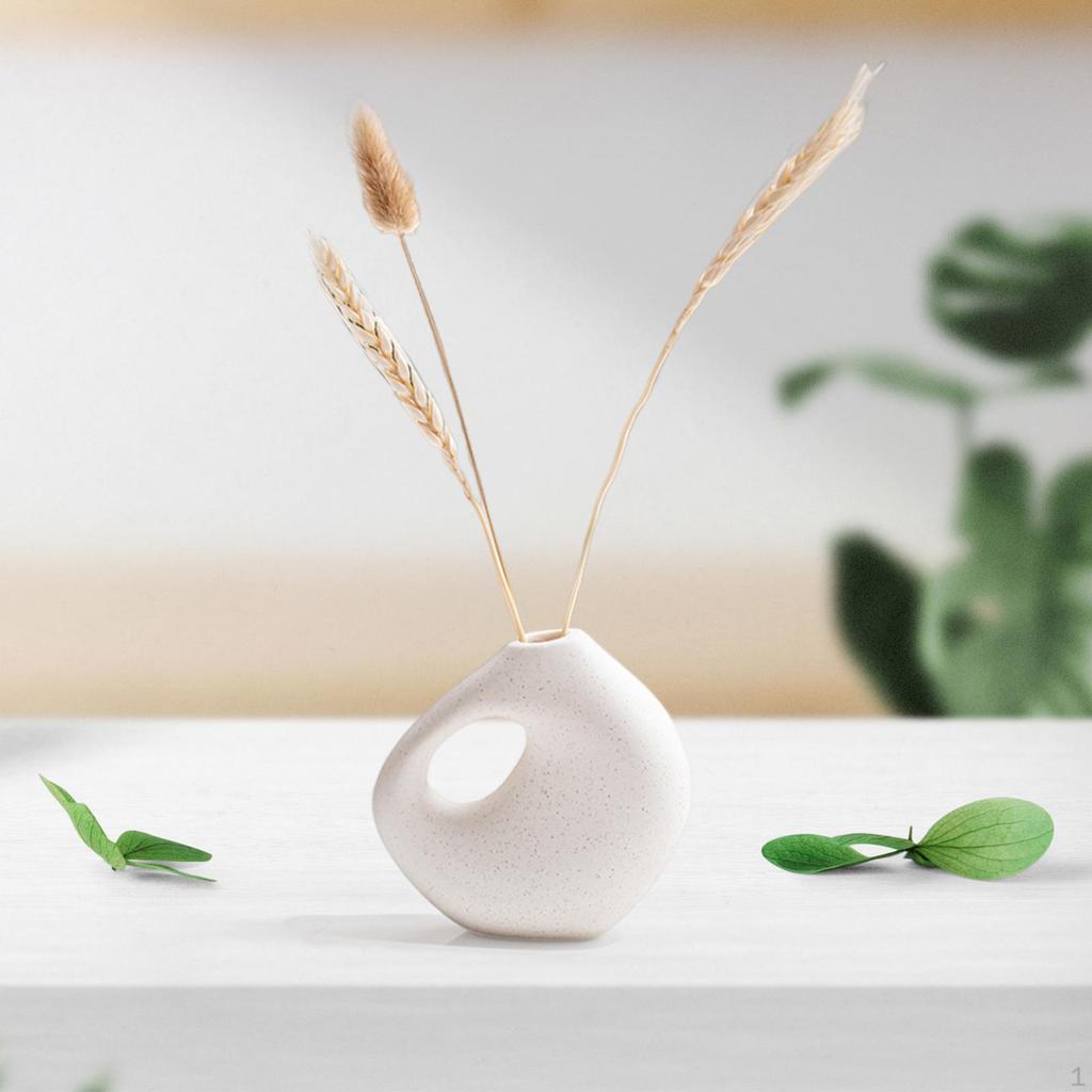 Abstract Vase Plant Pot Holder Modern Decoration Home Bud Ceramic Geometric Flower Planter