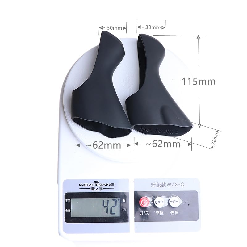 Shimano ST-4700 5800 6800 Hebelabdeckung, Rennrad Schalthebel Lenker Silikon Links und Rechts Bremshebel Abdeckungen, Fahrrad Radfahren (Grün) [Gebraucht]