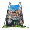 Custom My Hero Academias Drawstring Bag Men Women Portable Gym Sports Sackpack Shoto Todoroki Shopping Storage Backpacks