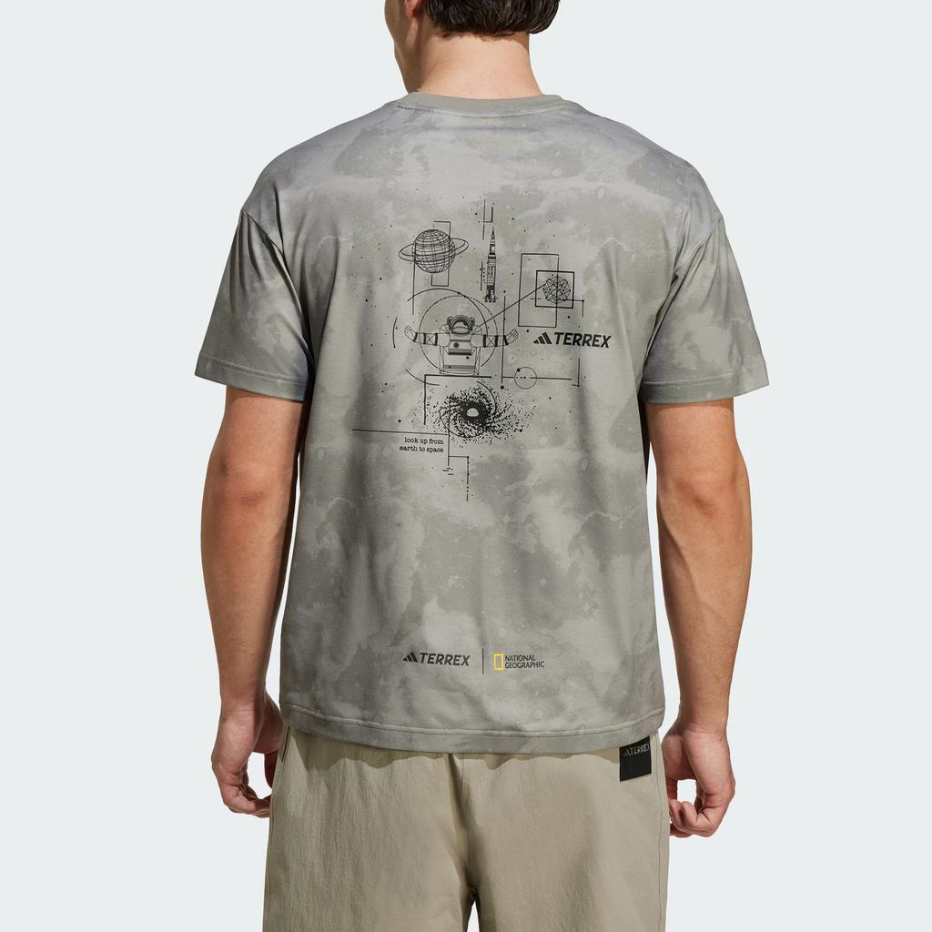 adidas X National Geographic Collaboration Disney AEROREADY UF Outdoor Quick-Dry Round Neck Short Sleeve T-Shirt Unisex Tops JD5958