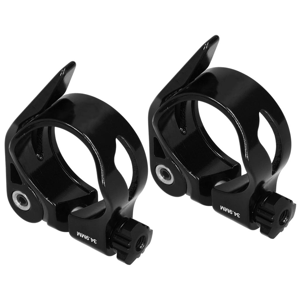 2Pcs 34.9MM Mountain Road Bike Quick Release Seat Post Clamp Tube Clip Accessory