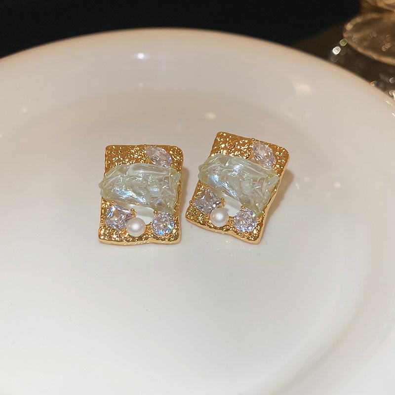 Kolczyki z frędzlami w kształcie łzy z cyrkoniami i motylami - Lekki luksusowa biżuteria modowa dla kobiet