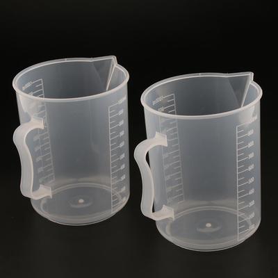 Messbecher aus Kunststoff, 1000 ml, mit Griff, 2 Stück