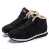 Thickened Non-slip Men's Cotton Shoes Snow Boots Thick Plush Extra Large Size 4748 Matte Couple High-top Women's Cotton Shoes