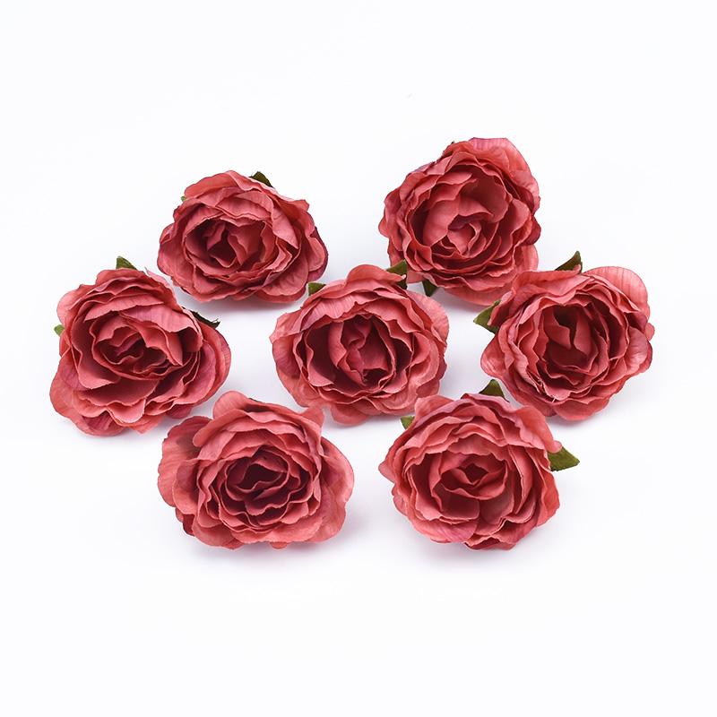 10/30pcs Artificial Flowers Silk Rose peony Wedding bridal bouquet Outdoor Garden Home vase Wreaths Holiday Party Diy gift Decor