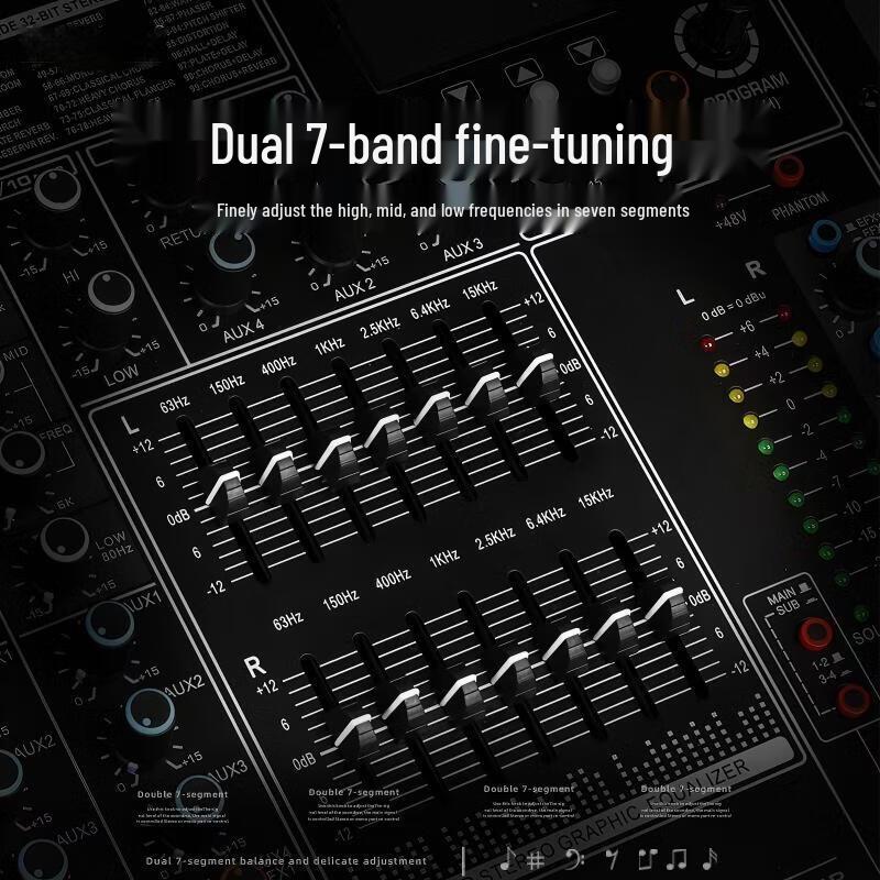 10-Channel Professional Analog Audio Mixer (CN Version)