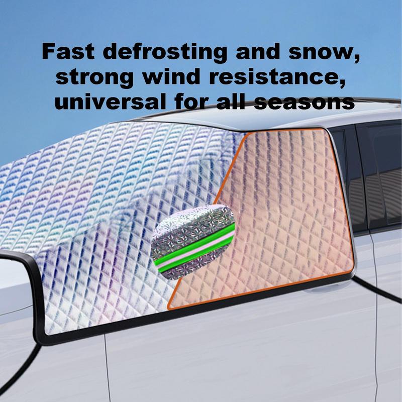 Sunshade For Car Windshield UV Protection And Heat Reflector Thickened Easy Setup Sun Cover For Car Windshield Keep Your Vehicle