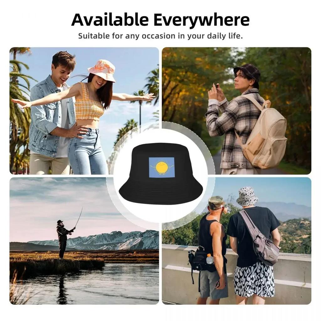 Sun Worshipper Bucket Hat Panama For Kids Bob Hats Outdoor Fisherman Hats Summer Beach Fishing Unisex Caps