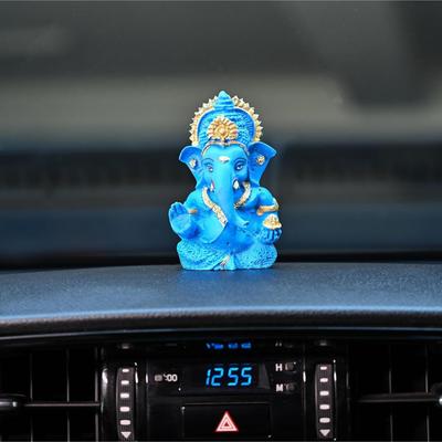 Ganesha-Idol für Armaturenbrett & Pooja-Raum – Symbol für Erfolg, Wohlstand und Segen – Spirituelle Heim- & Bürodekoration