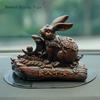 1PCS Resin Twelve Zodiac Rabbit Ornament Chinese Bionic Animal Craft Living Room Decoration Housewarming Gift