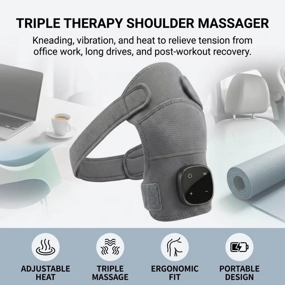Vibration Massage Electric Shoulder Massager Heated Shoulder Brace Shoulder Elbow Knee Care