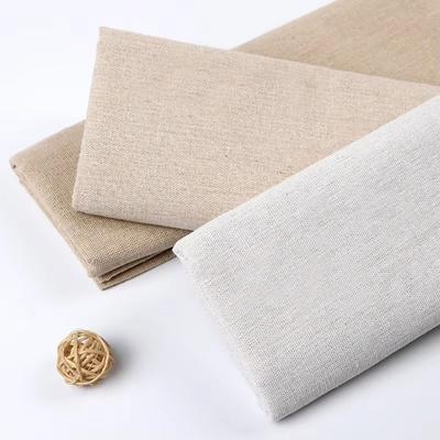 Retro 150*100cm Cotton Linen Fabric Solid Color Patchwork Sewing Fabric Handmade Raw Cloth For Cushion Cover Tablecloth