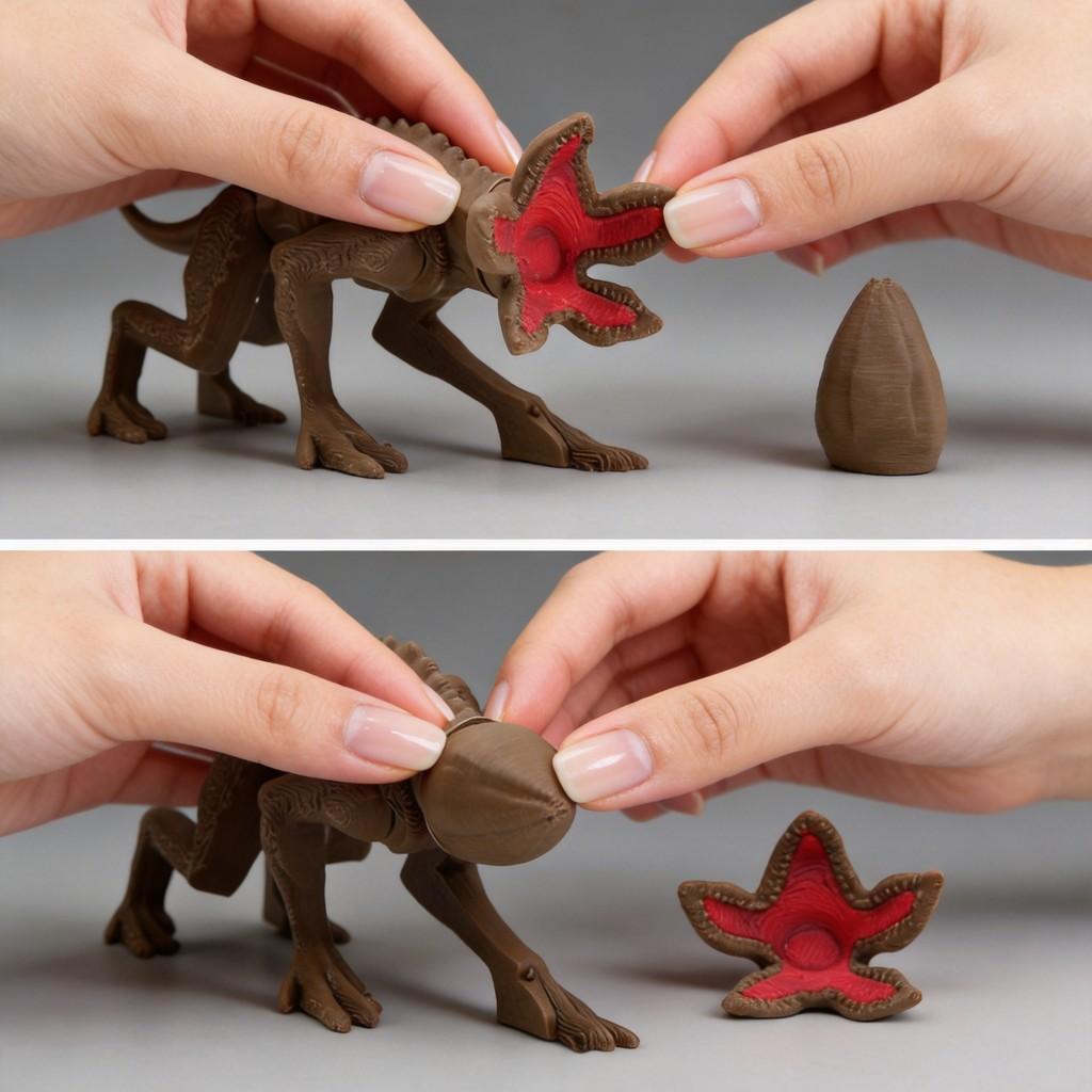 Stranger Things Demodog 3d Printing Assembly Figure For Desktop Decor And Collectors