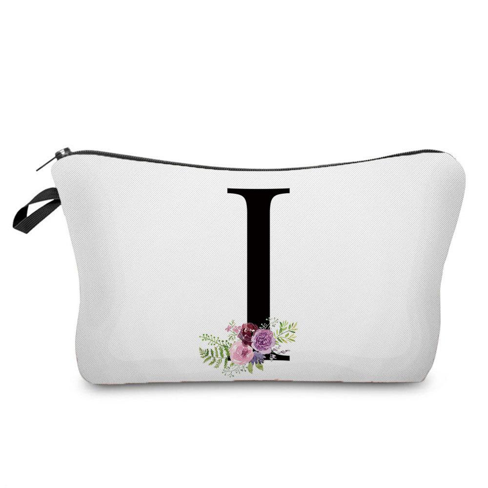Women Letter Print Cosmetic Bag Toiletries Organize Travel Storage Case  6423 KTB
