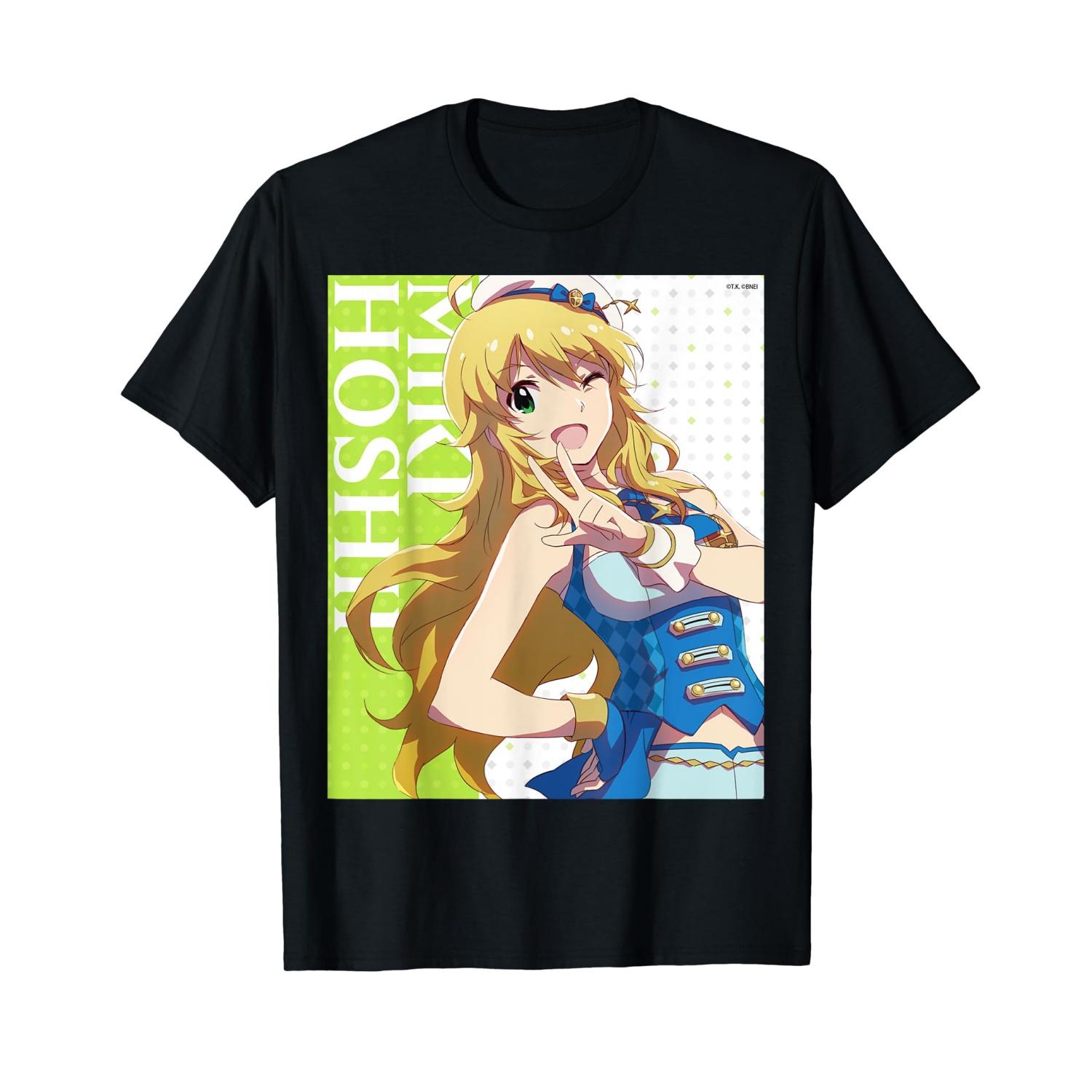 

Idolmaster Platinum Stars Miki Hoshii T-shirt XXXXXL чорний