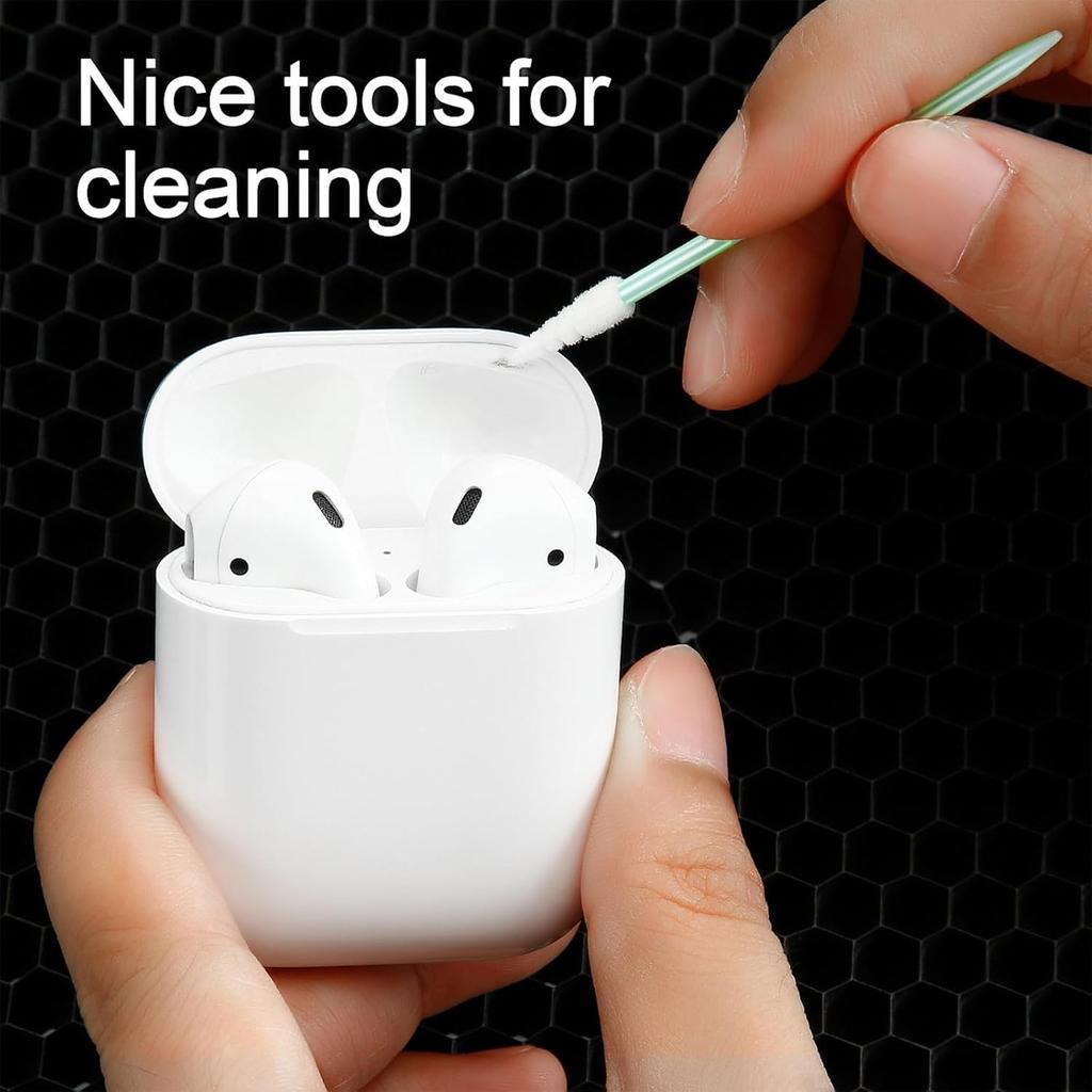 Mollytek Industrial Cotton Sponge Precision Cotton Swabs for Optical and 65mm Total Length Total 200-Pack Swabs, Sticks, Swabs, Ultra-Fine Tip,