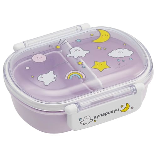 Skater Children's Bento Box, 360ml Capacity, with a Fluffy Lid, Made in Japan, Single Tier, Dishwasher and Microwave Safe, Shina Pushshu, for Girls (Q