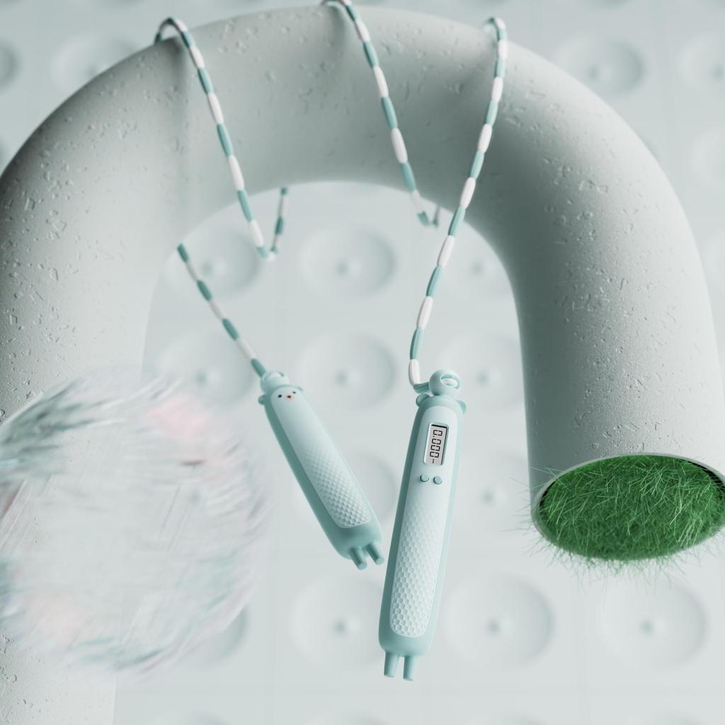 Nastavitelné kreslené bambusové švihadlo pro děti v mateřské a základní škole