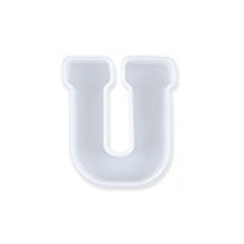 Alphabet Silicone Casting Mould Resin Letter Mold Keychain Pendant Capital Table Ornament Epoxy Mold DIY Jewelry Craft