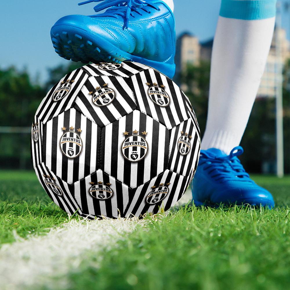 Pallone da Calcio Juventus Football Club Tema Misura 5, Adatto sia per Partite Indoor che Outdoor, un Regalo Adatto a Tutti.