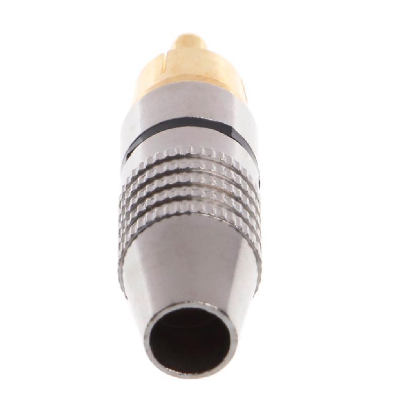 For RCA Male Connector Set of 10 Gold Plated for Audio and Video Needs