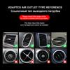 10pcs/set Universal Car Air Conditioner Outlet Decoration U Decoration U Shape Interior Air Vent Grille Decor Strips
