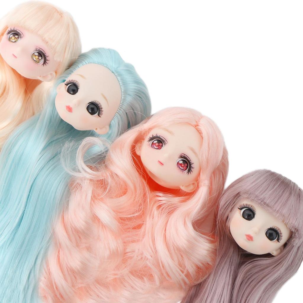 Random 29 Pcs/Set Doll Clothes for 11.5'' Doll Clothes 1 Doll Body and Head 1 Gown 10 Mini Dresses 5 Shoes 12 Accessories Kids Toy Accessories