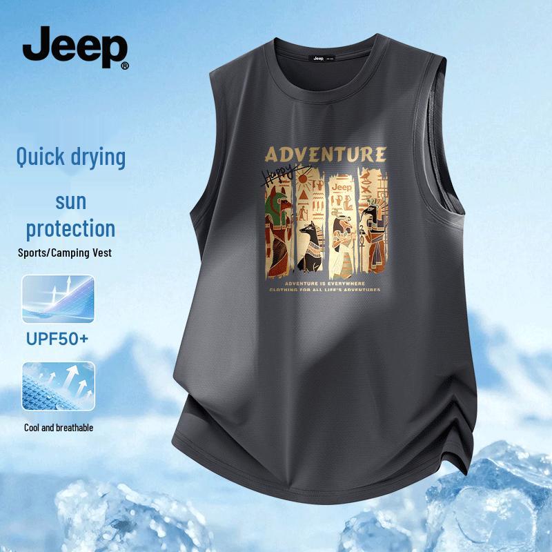 JEEP Men s Ice Silk Quick-Dry Sports Vest L