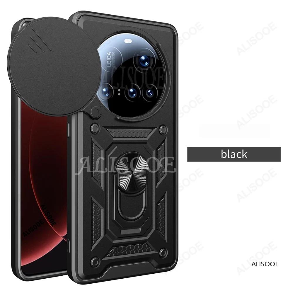 Armor Funda для Xiaomi 15 Ultra Чехол Сдвижная камера Кольцо-подставка Защита Чехол для телефона для Xiaomi mi 15 Ultra Capa for Xiaomi 15 Ultra