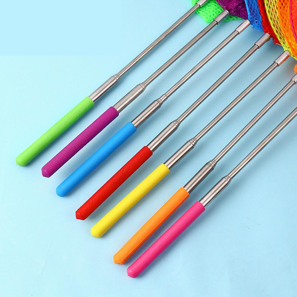 Kids Fishing Net Telescopic Stainless Handle Fish Landing Net for Safe Catching Freshwater Saltwater Fishing Equipment