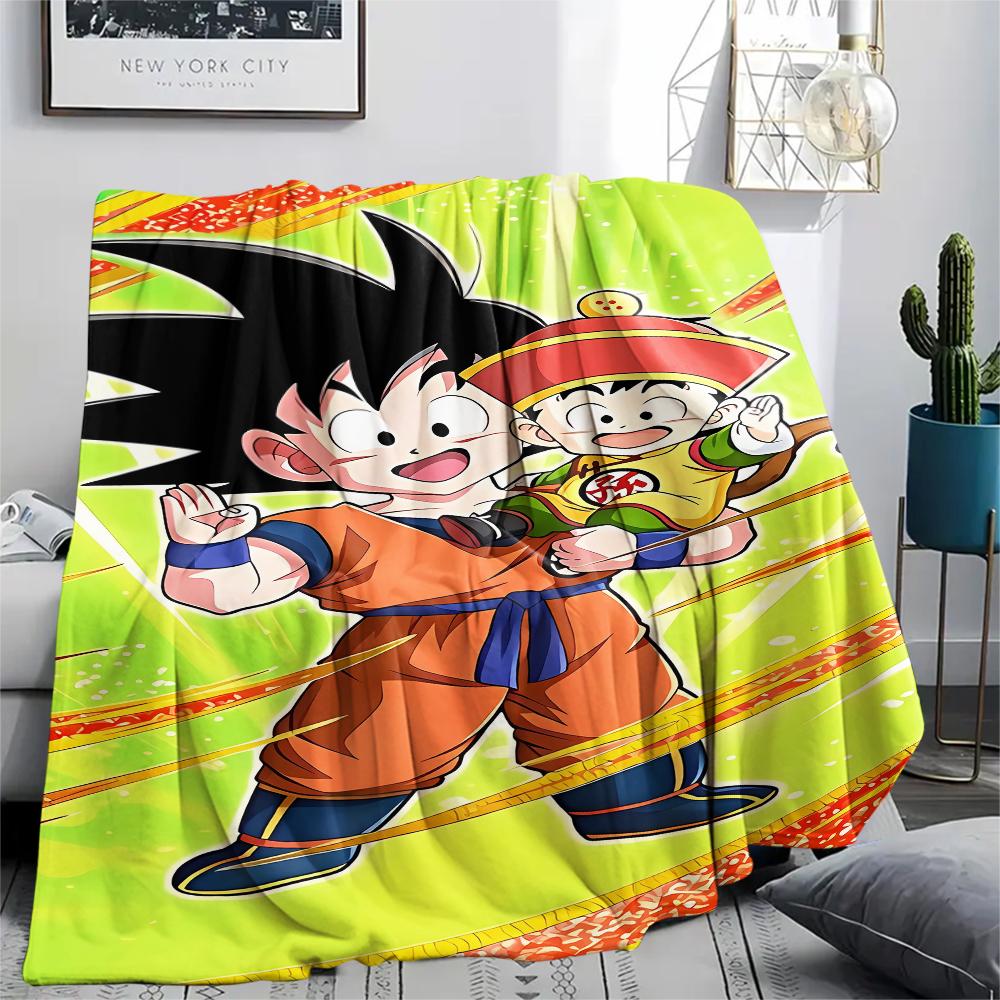 Dragon Ball characters Print Flannel Blanket,High quality Comfortable for All Seasons,Home Decor,Warmth and Comfort,Perfect for Christmas Gifts