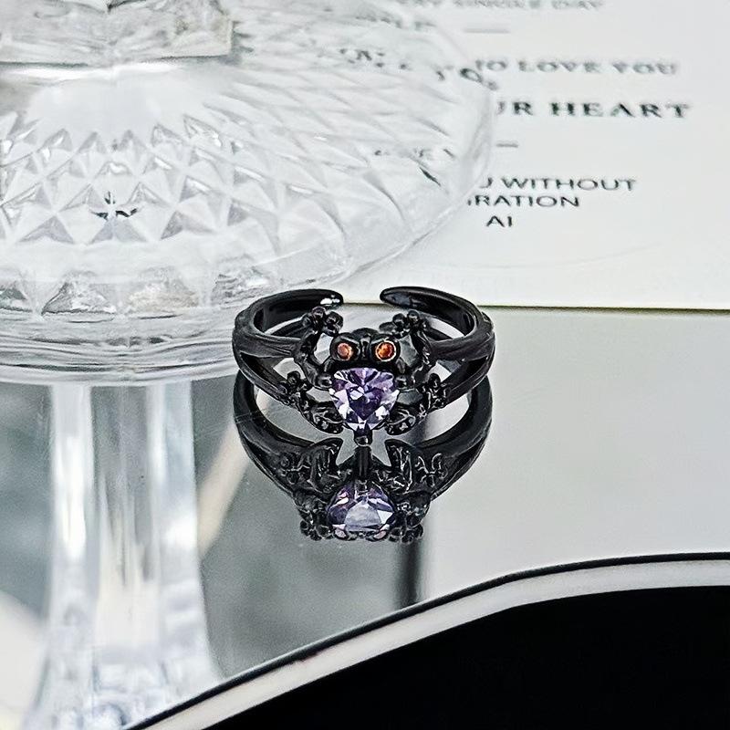 Halloween Themen Dunkle Atmosphäre Geist Spinne Persönlichkeitsring Geschlechtslos Punk Nische Trendiger Cooler Ring