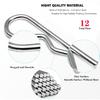 Heavy Duty Hitch P - 12 Pcs Spring Retaining Wire R Clips M3X60Mm For Trailer Tractors Mower Carts Trucks