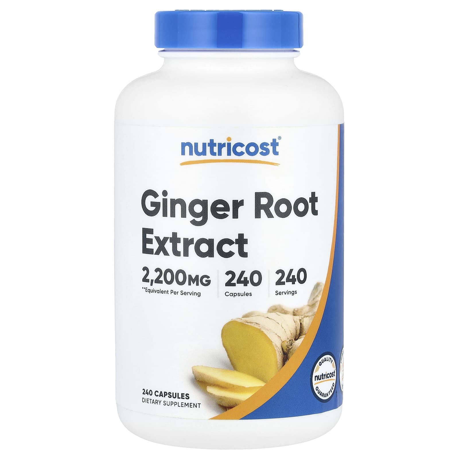 

Ginger Root Extract, 2,200Mg, 240 Capsules