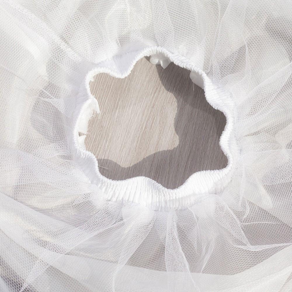 Fashion 42cm Lolita Petticoat Elastic Waist Lace Edge Crinoline Underskirt Breathable 2 Hoops Ball Gown Underskirt Maid Dress