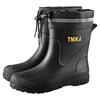 Men's medium rain boots tide and rainy day travel wading shoe bundle waterproof men's rain shoes non-slip rubber shoes thermal cover shoes