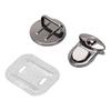 10 Sets Tuck Lock Clasp Catch Silver Black 25mm Wide Duck Tongue Lock with 30x39mm Base Plate for