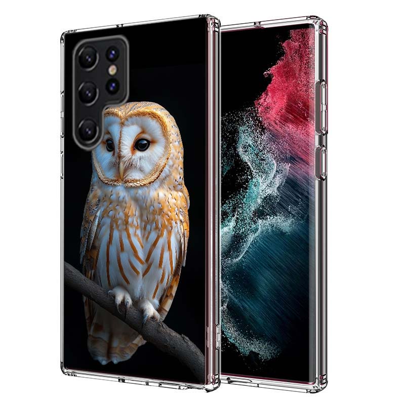Owl in Winter Capa Phone Case For Samsung S26 Ultra S25 Edge Galaxy S23 S21 S20 S24 FE S22 S10 Plus Cover Clear TPU Shell Coque