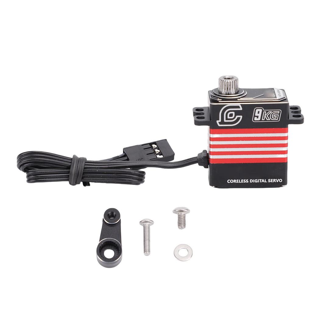 9KG RC Digital Micro Servo with Arm IP66 Water Proof Metal Servo Replacement for SCX10 III 1/18 Craw