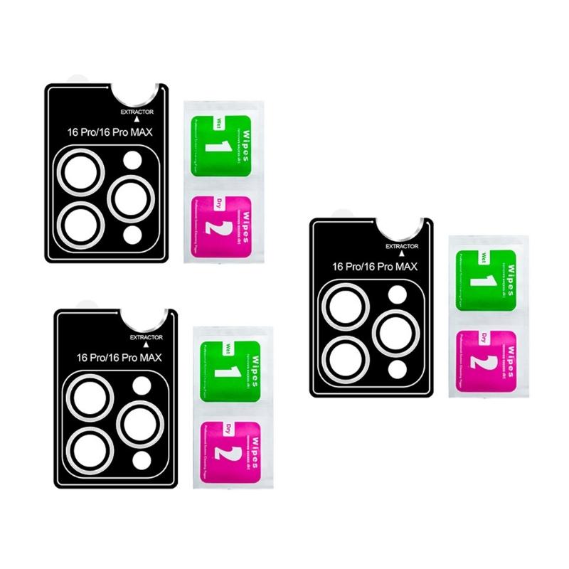 Tempered Glass Lens Guard Precisions Engineered Cut Fingerprint Resistant Coating for Phone 16 Series Camera