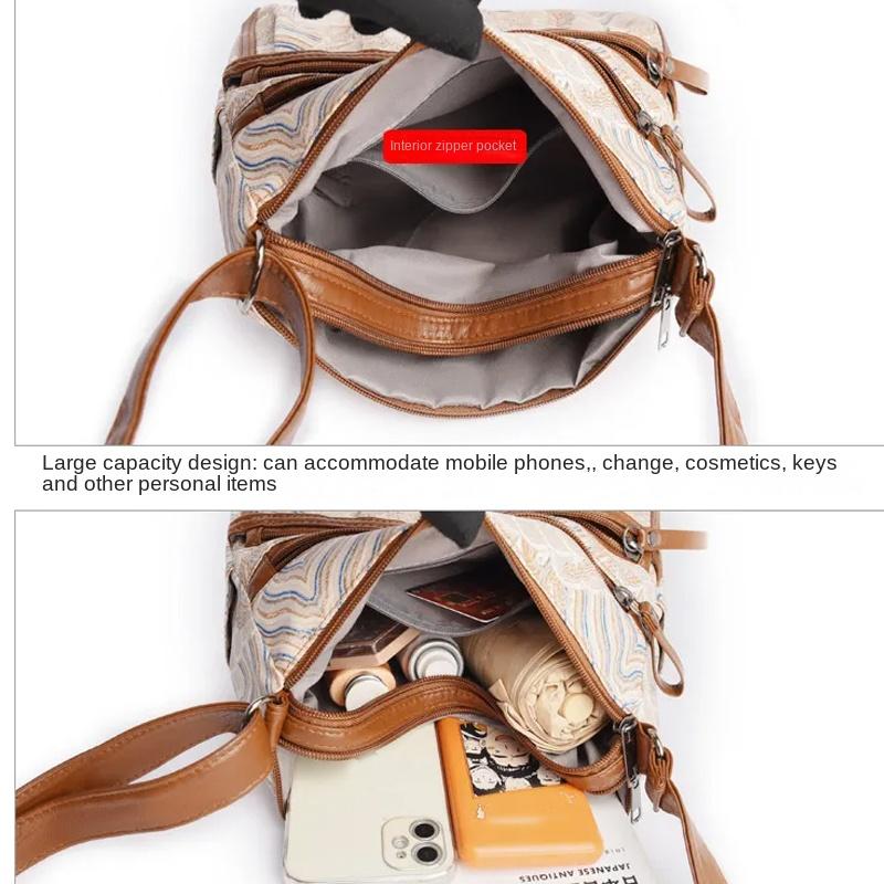 Lässige Umhängetasche Damen Messenger Bags Braun PU Leder Damen Schultertaschen 2024 Winter Retro Damen Umschlag Clutch Geldbörsen
