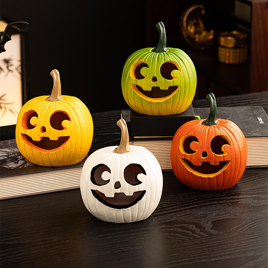 Halloween Ornaments Four Colors Creative Decorative Resin Ornaments Home Desktop Festival Ornaments