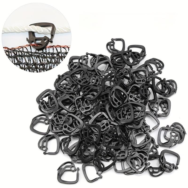 Durable Black Plastic Sunshade Cloth Clips, Easy-to-Use Lock Clips for Greenhouse Shade, Agriculture, Outdoor Canopy, Curtains, Patio, Balcony