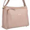 Italian Leather Handbag Powder Pink Vezze Gold Fittings