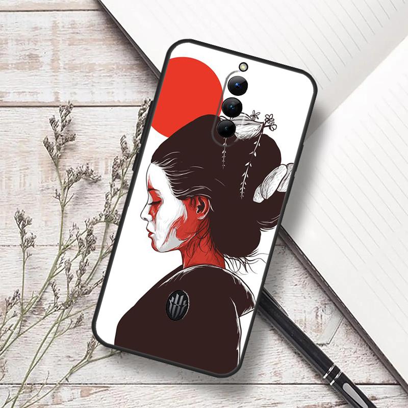 Japanese Style Art Case For ZTE Nubia RedMagic 6 7 6S 7S Pro 5G RedMagic 11 8 8S 9 9S 10S Pro Plus 10 Air Cover