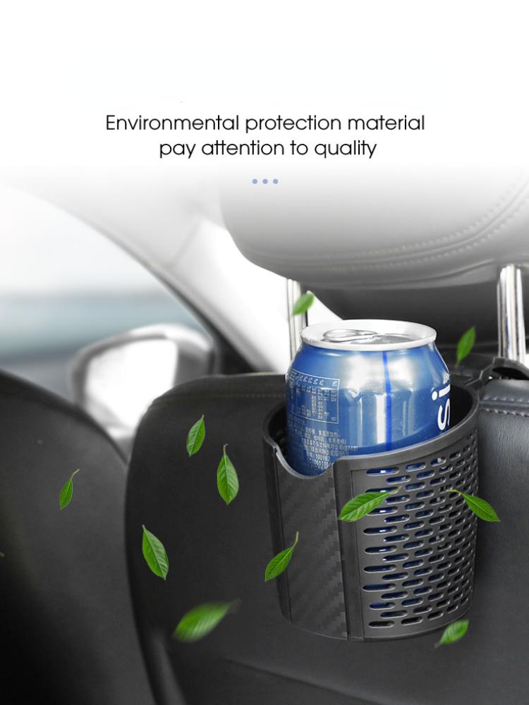 Multifunkční držák nápojů a mobilního telefonu do auta, přední opěrka hlavy, opěrka zad, úložný regál, přenosný držák na vodu