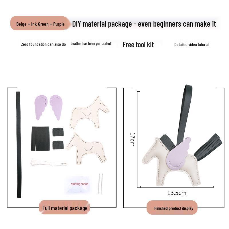 

2025 Женский Пегас Сделай сам Ручная работа Мини Брелок и Подвеска для ключей автомобиля