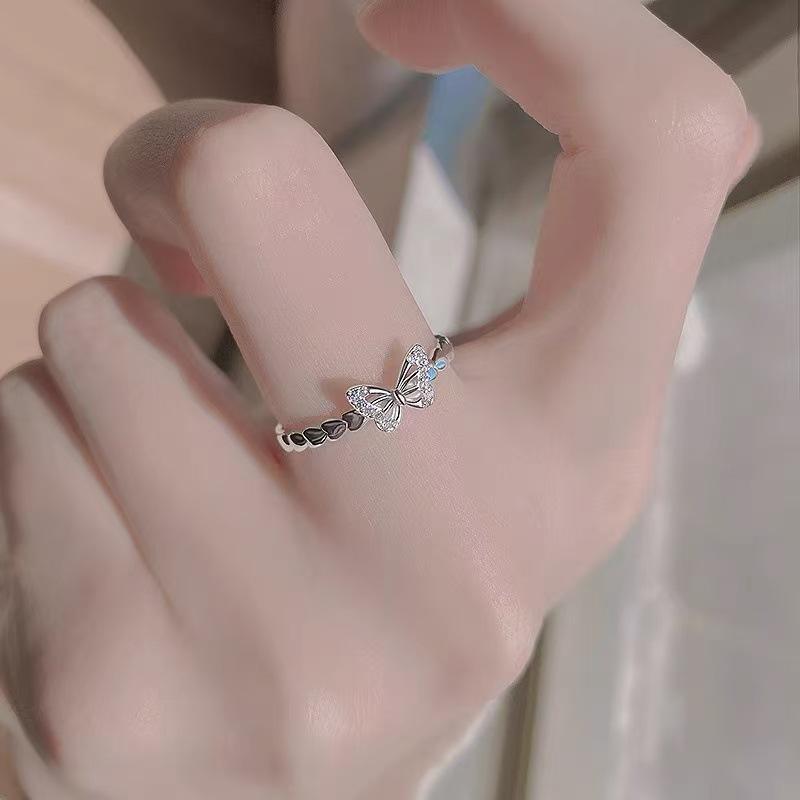 Female Niche Light Luxury Butterfly Ring