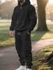 2025 Men's Multi-Pocket Casual Sports Half-Zip Hoodie Set
