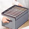 1Pc Household Qiandongge Foldable Large Capacity Separated Storage Box Clothing Pants Organizing Box Storage Box Storage Box Factory